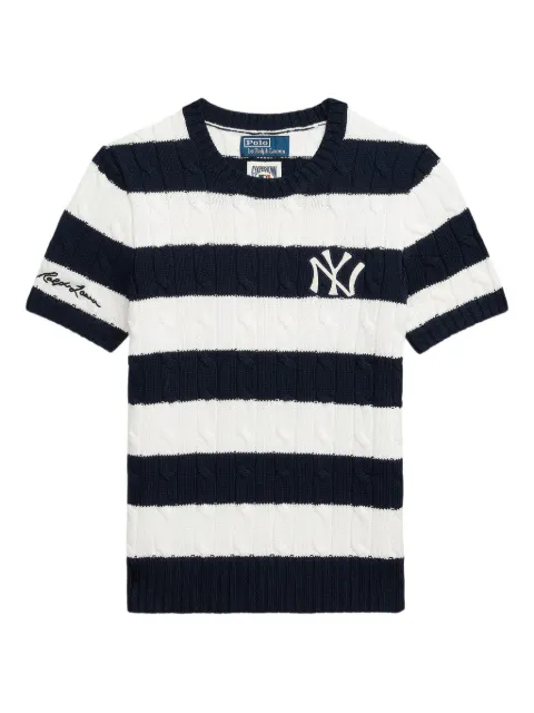 Polo Ralph Lauren سويتر مخطط بحياكة الضفيرة