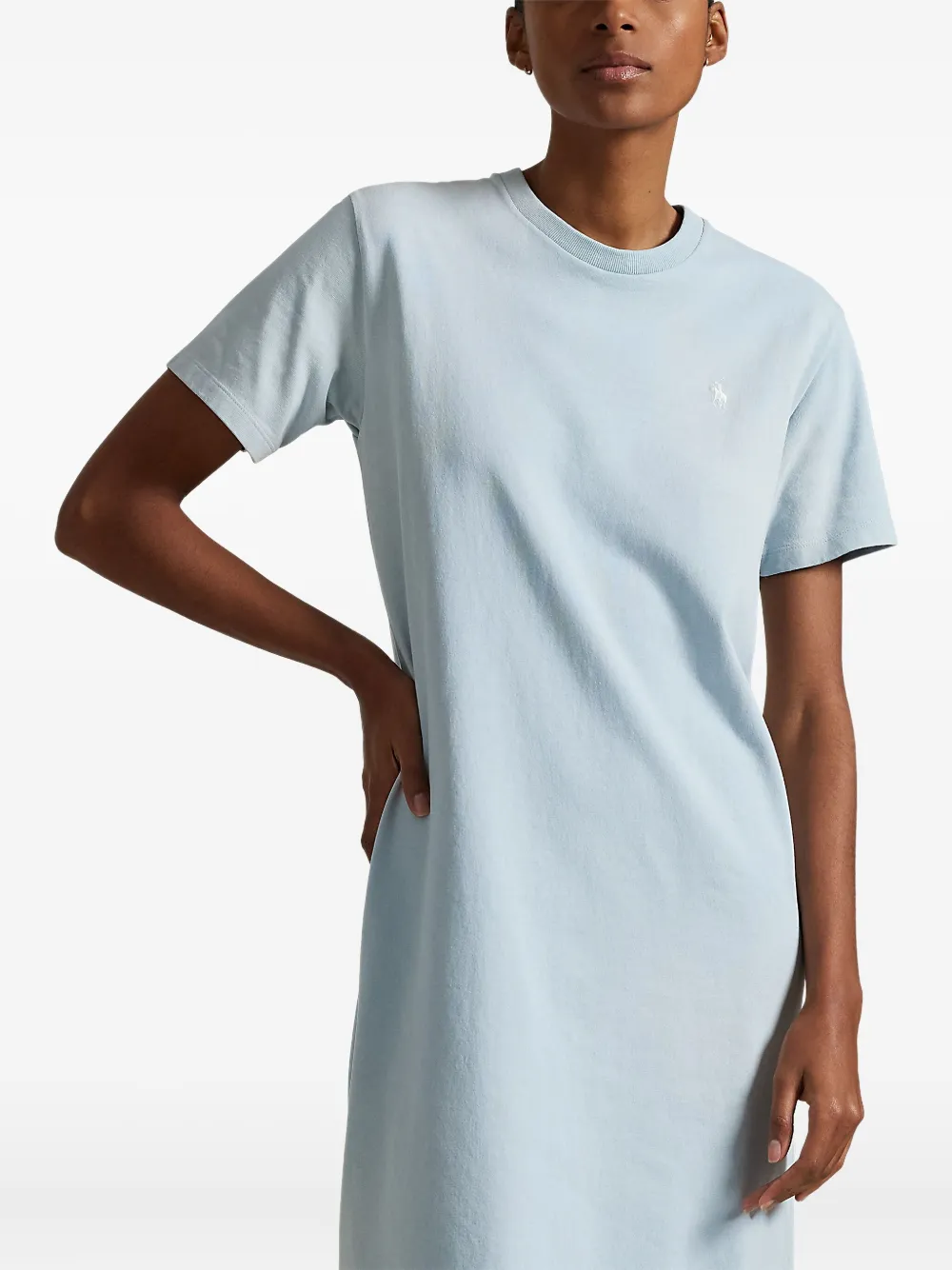 Polo Ralph Lauren Katoenen T-shirtjurk Blauw