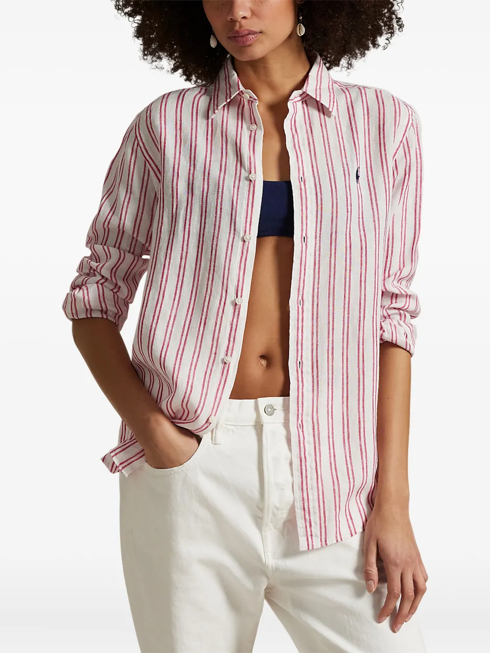 Polo Ralph Lauren Gestreept blouse Wit