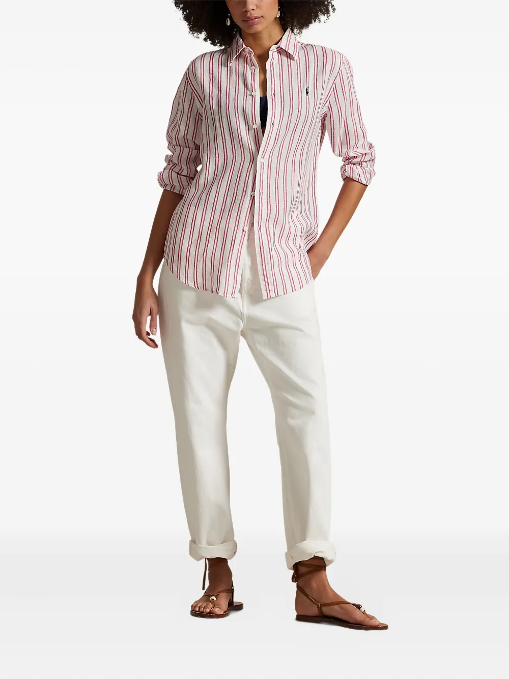 Polo Ralph Lauren Gestreept blouse Wit