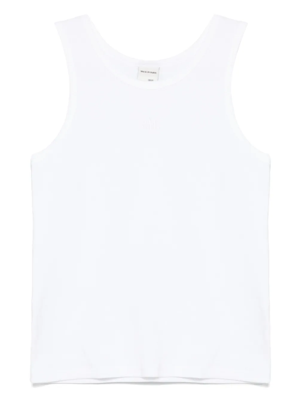 WALK IN PARIS waffle-knit tank top | White | Image 1