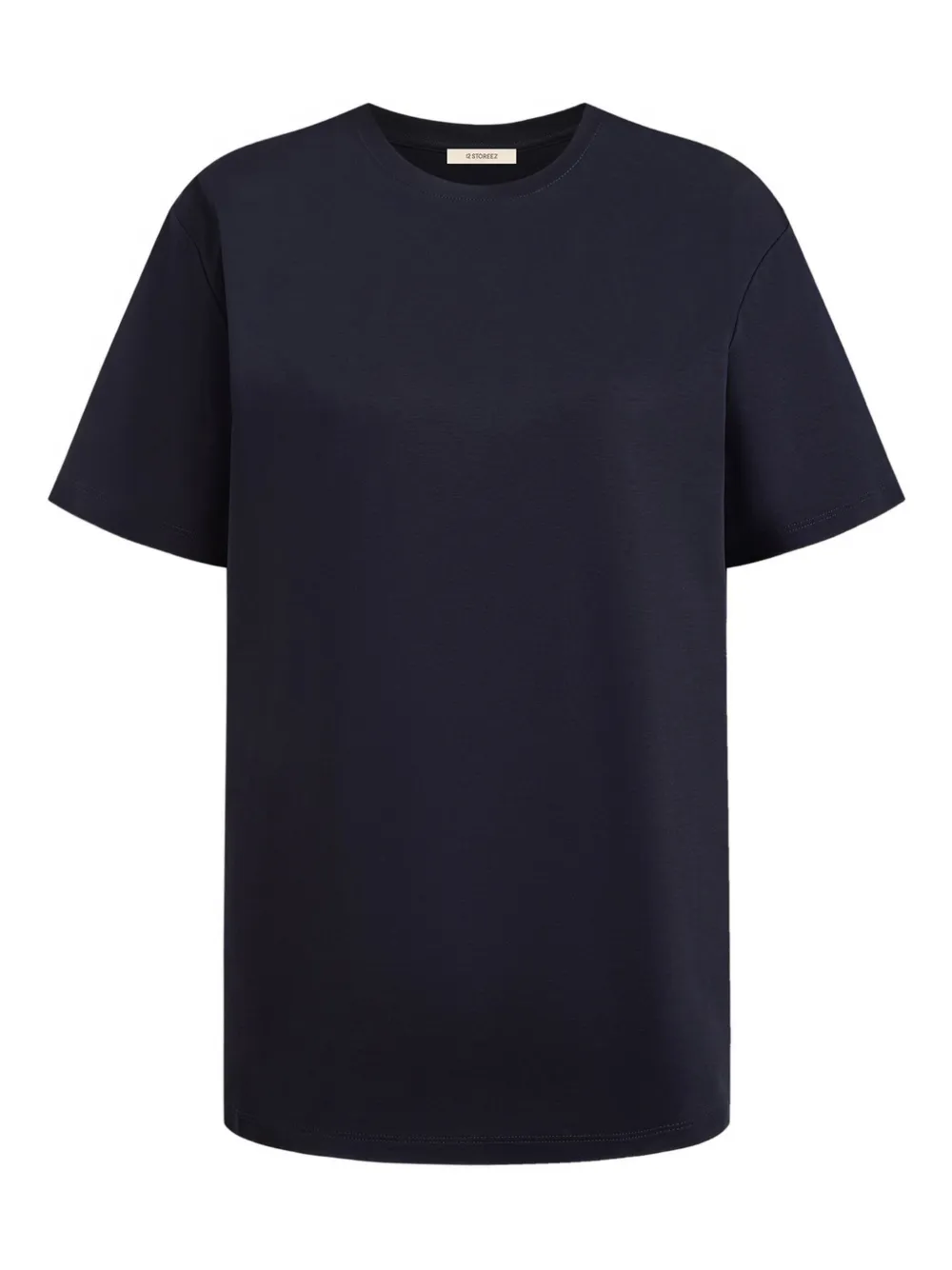 12 STOREEZ playera con cuello redondo | azul | Image 1