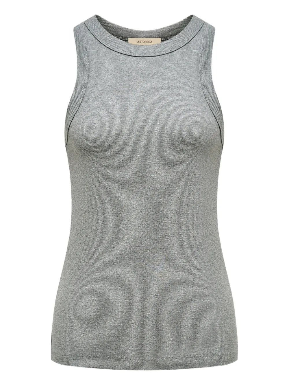 12 STOREEZ high-neck sleeveless top | Grey | Image 1