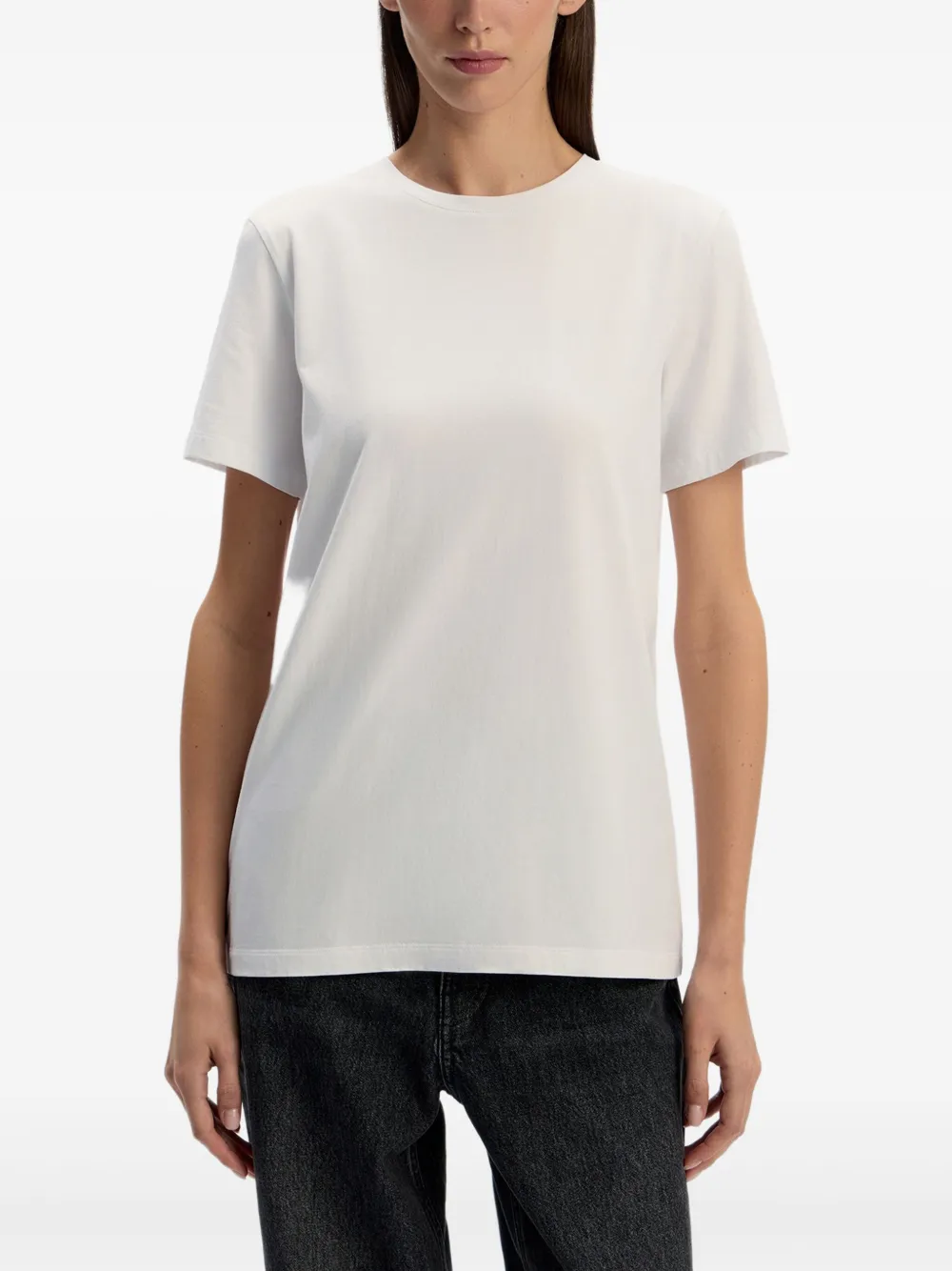 12 STOREEZ Katoenen T-shirt Wit