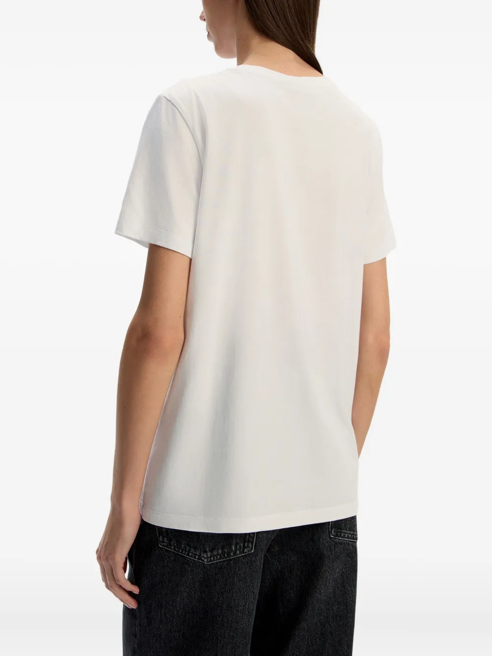 12 STOREEZ Katoenen T-shirt Wit