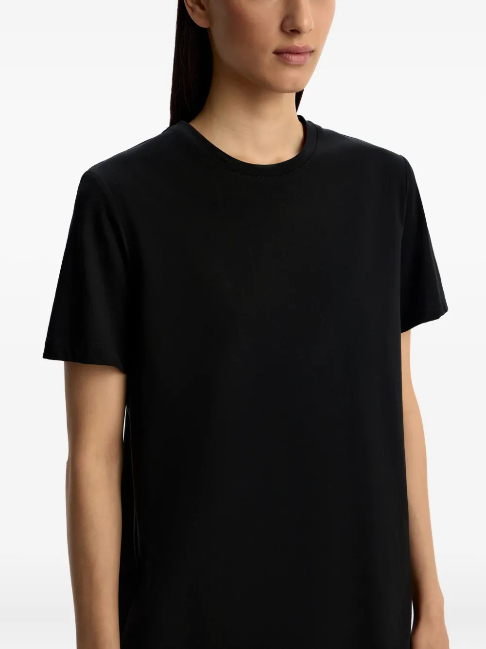 12 STOREEZ Katoenen T-shirt Zwart