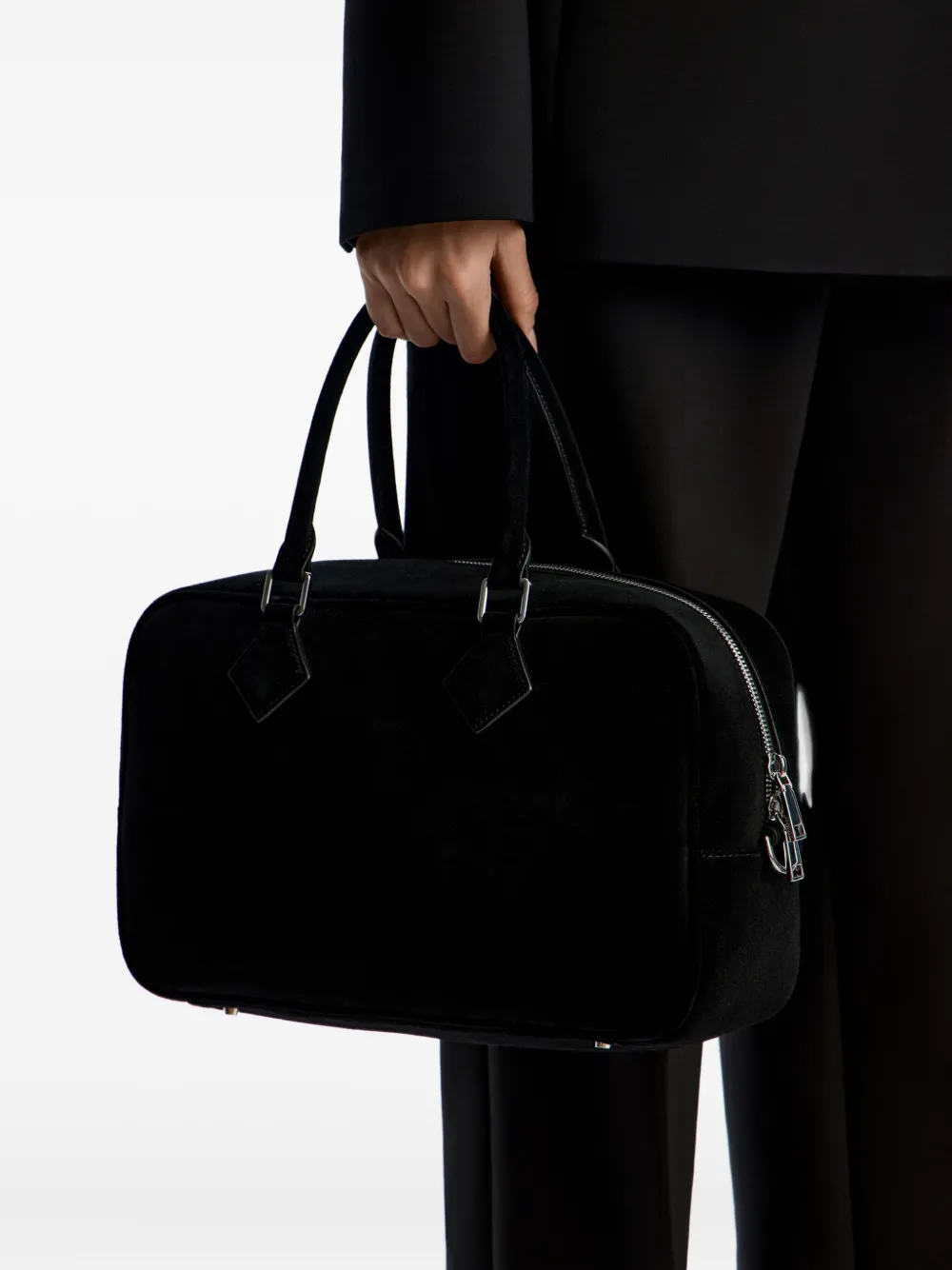 12 STOREEZ Suède shopper Zwart