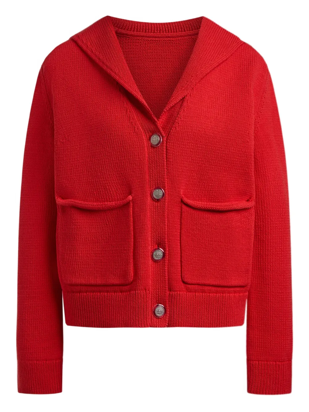 12 STOREEZ sailor-collar cardigan | Red | Image 1
