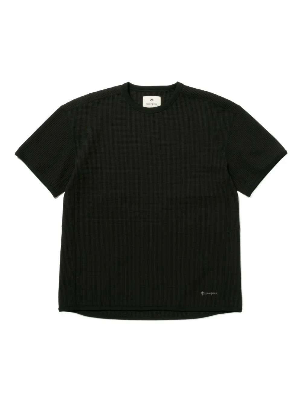 Snow Peak Dry waffle-knit T-shirt | Black | Image 1