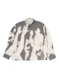 CARNE BOLLENTE abstract-print button-up shirt - White