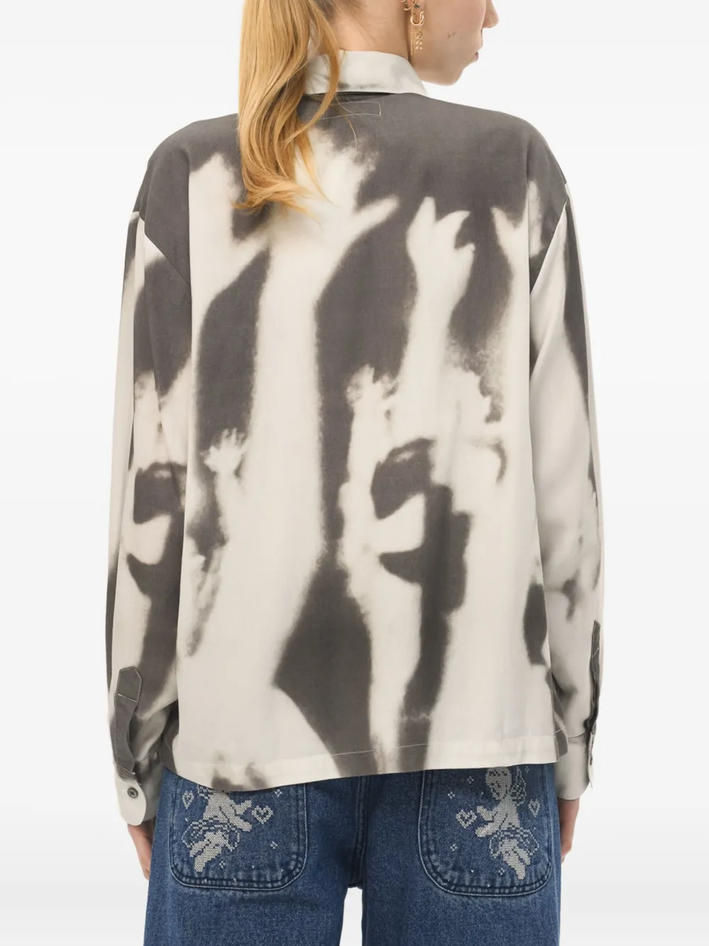 Carne Bollente Abstract-print Button-up Shirt