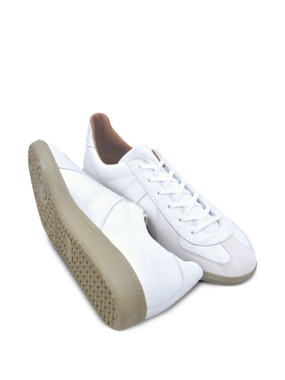 Reproduction of Found German Military leather panelled sneakers White