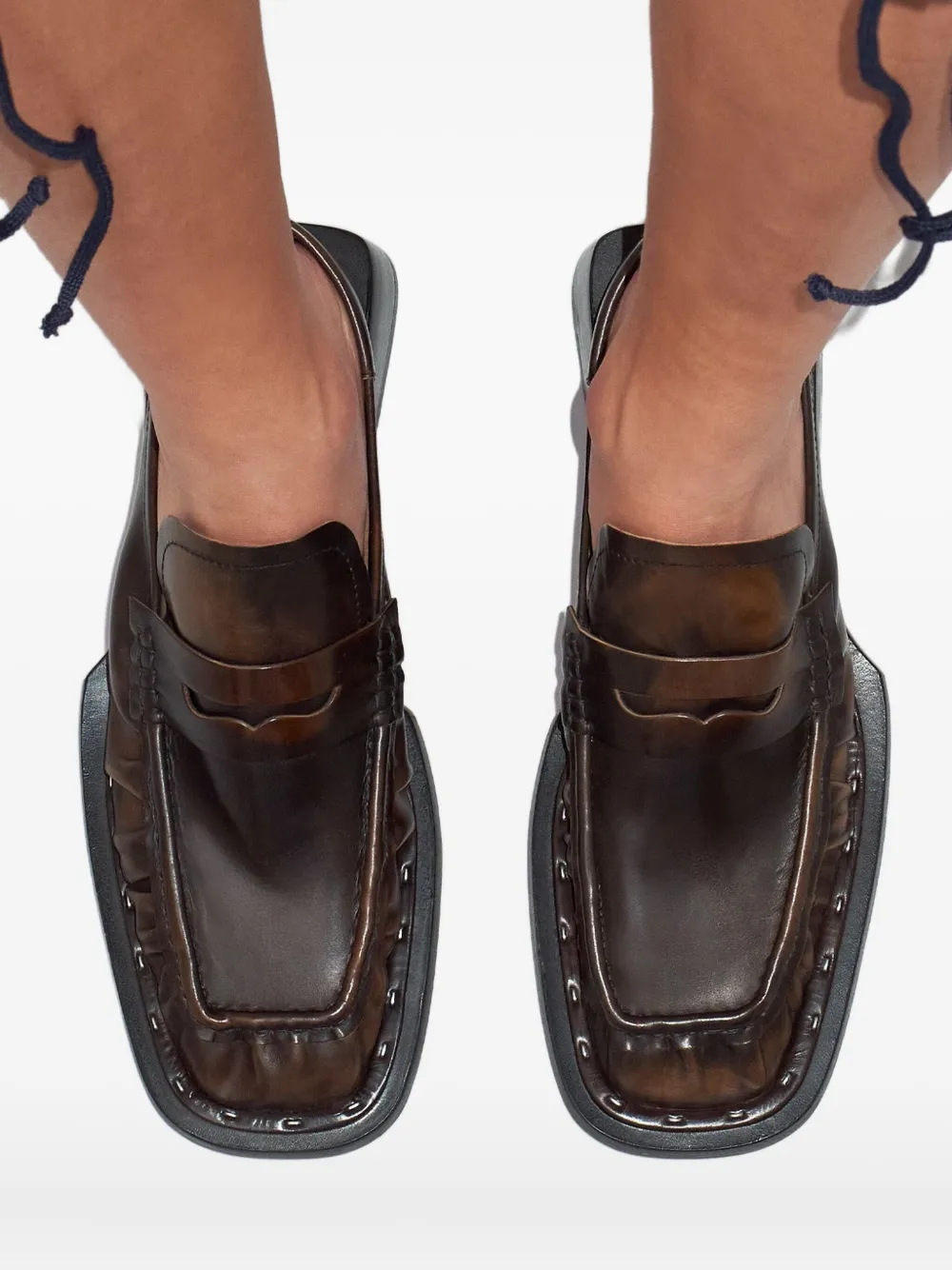 Miista 40mm Isla loafers Brown