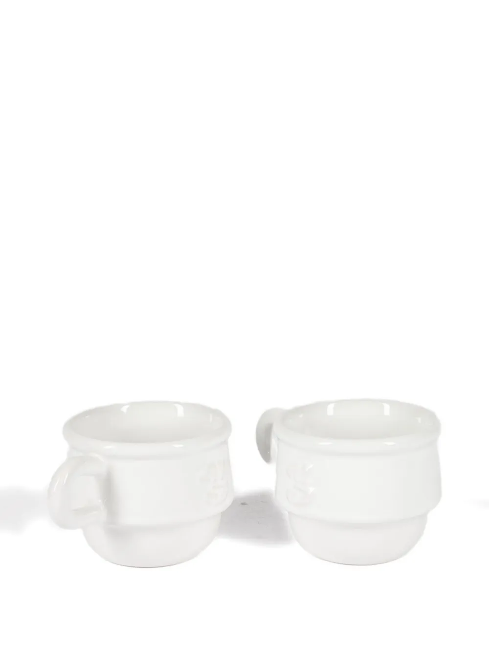 Niko June Kantine Embossed Porcelain Espresso Cups