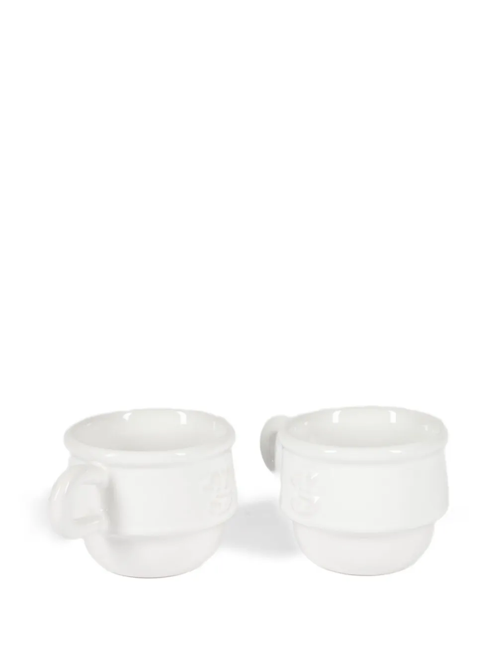NIKO JUNE Kantine embossed porcelain espresso cups | White | Image 1