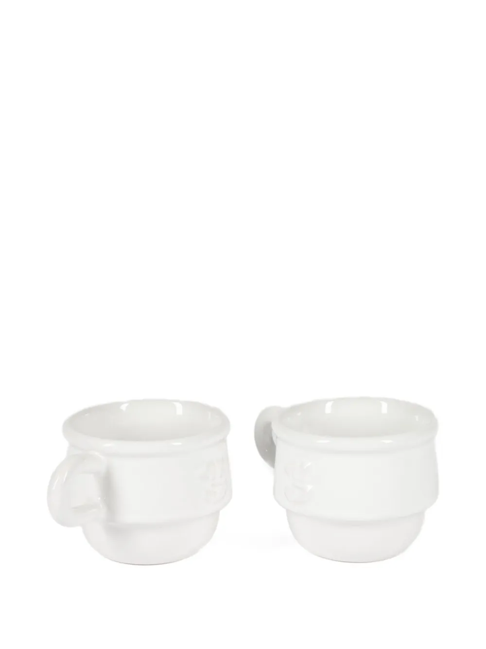 NIKO JUNE Kantine embossed porcelain espresso cups | White | Image 1