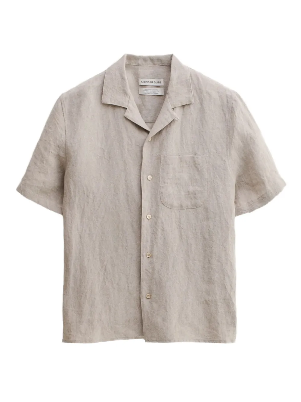 A Kind of Guise Gioia short-sleeve button-up shirt | Neutrals | Image 1