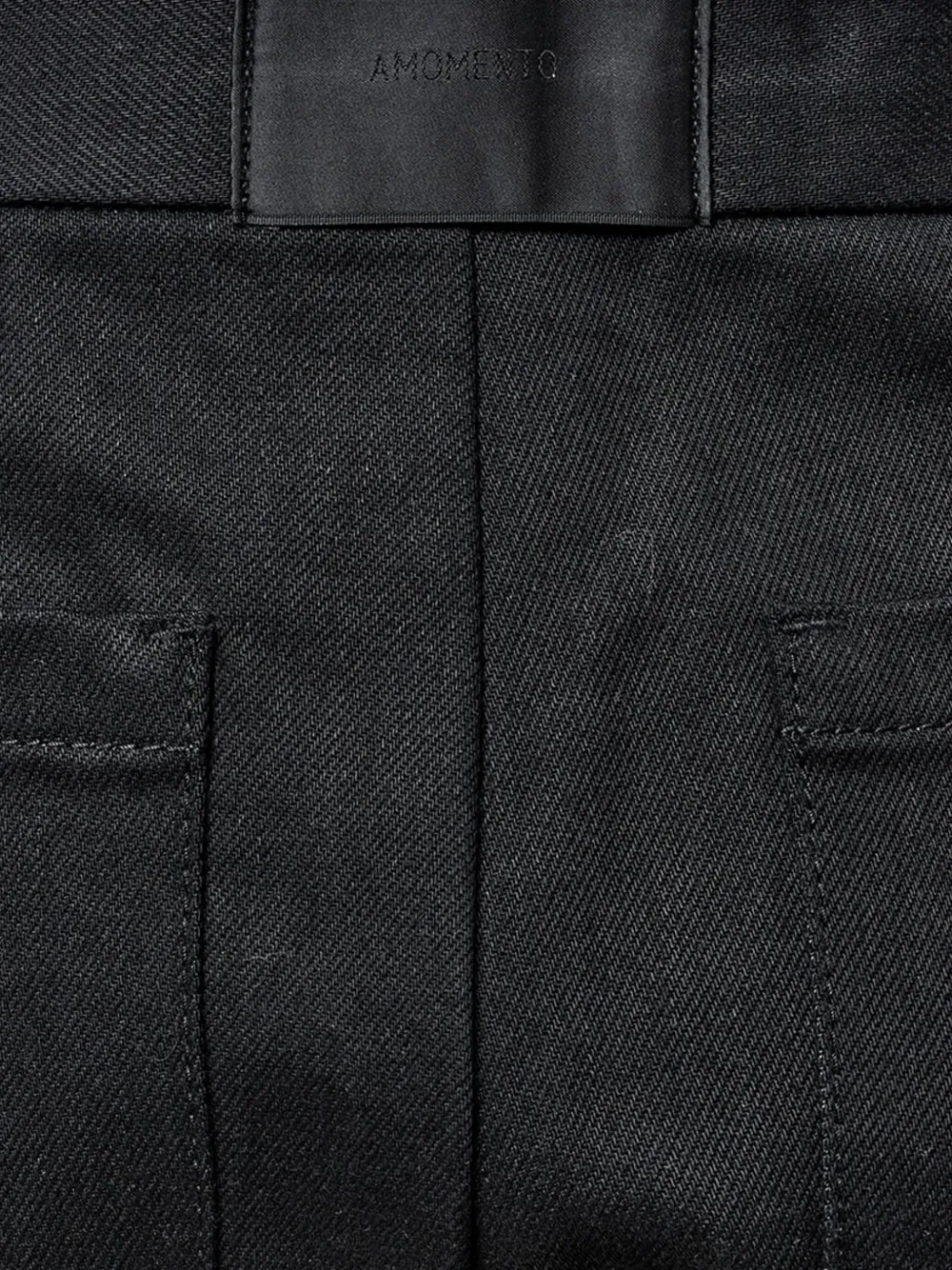 Amomento Broek met wijde pijpen Zwart