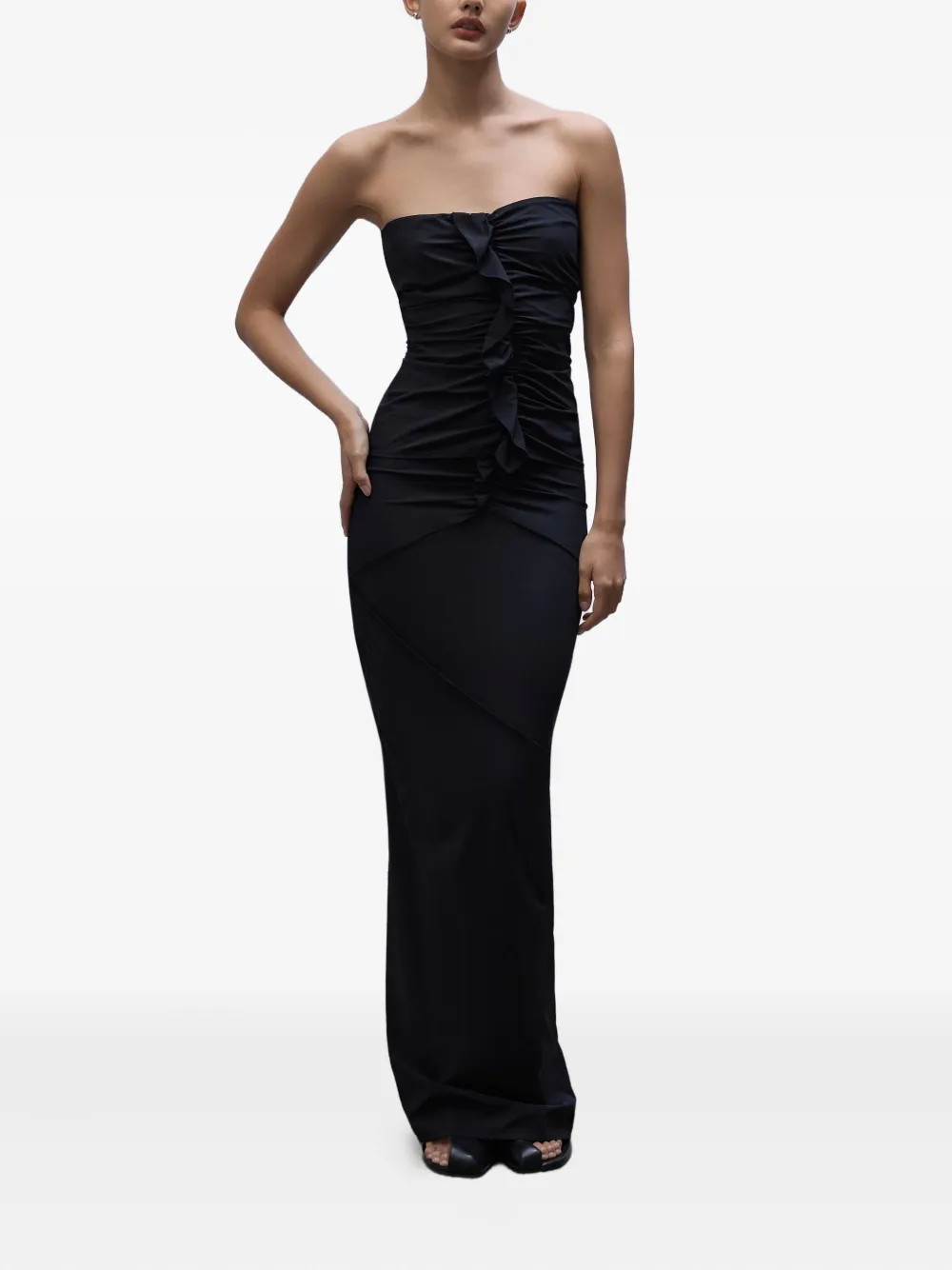 Paris Georgia ruched maxi skirt | High-Waisted Skirts | Image 2