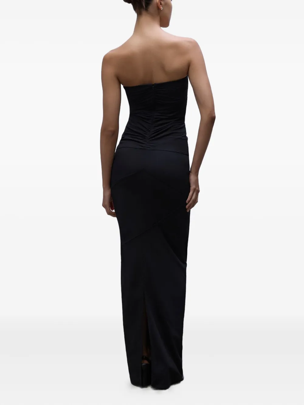 Paris Georgia Maxi-rok met ruches Zwart