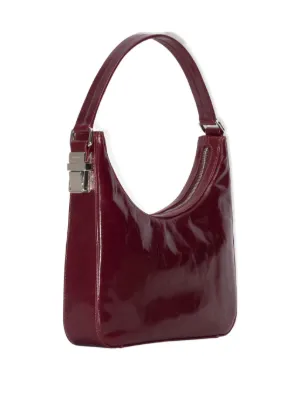 BY FAR Amber Leather Shoulder Bag | Black | FARFETCH JO