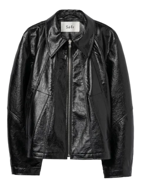 Séfr Duke faux-leather jacket