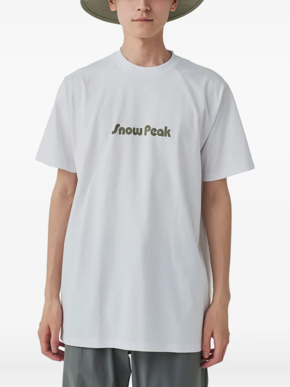 Snow Peak Unwind Graphic Print T-shirt In White