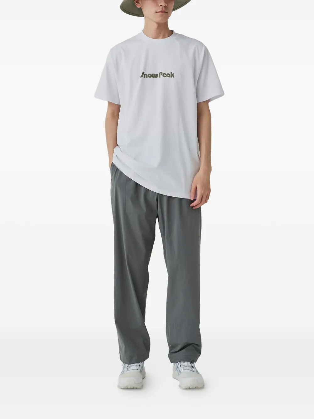 Snow Peak Unwind T-shirt met grafische print - Wit