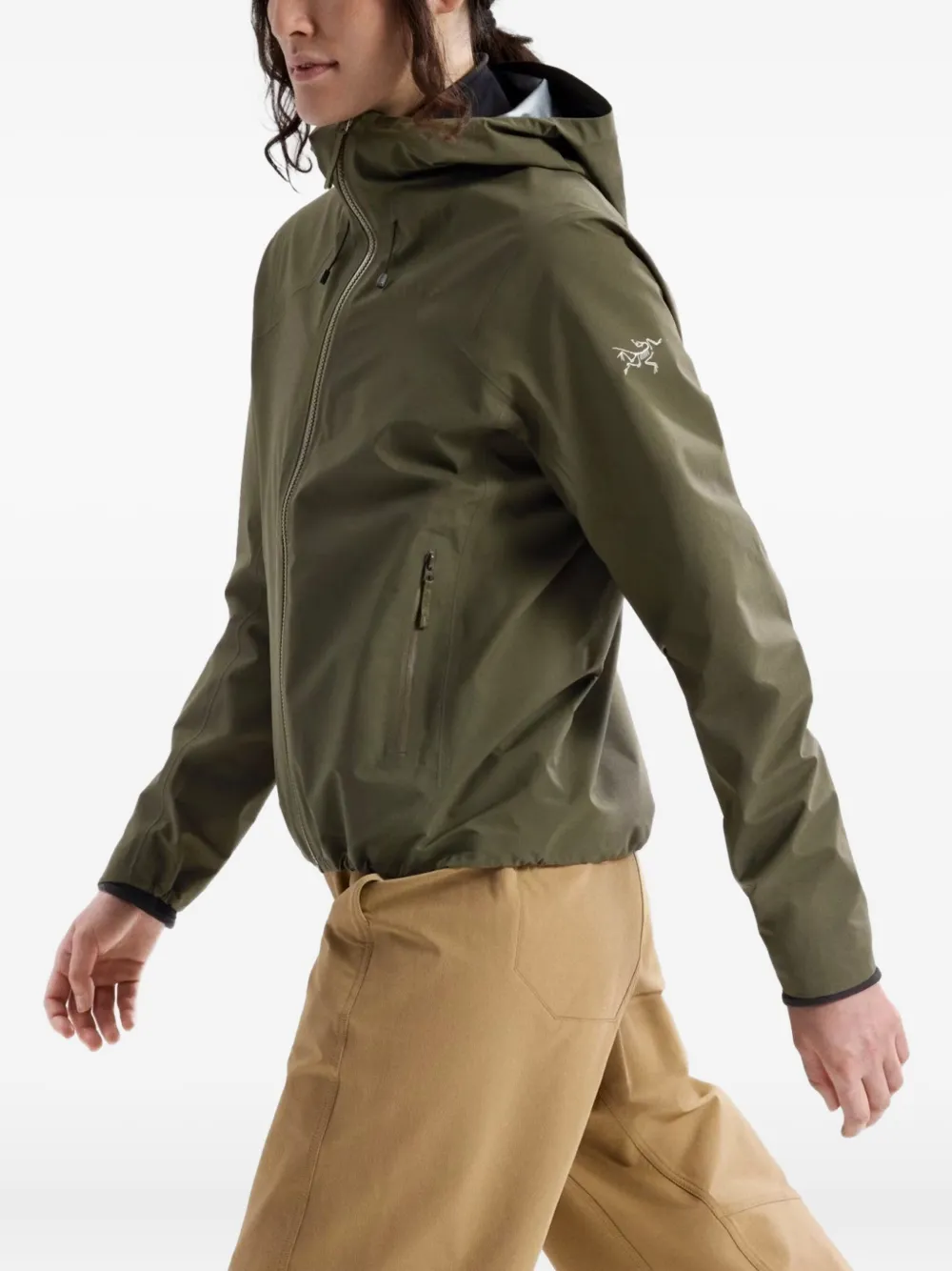 Arc'teryx Coelle Hooded Performance Jacket In Green