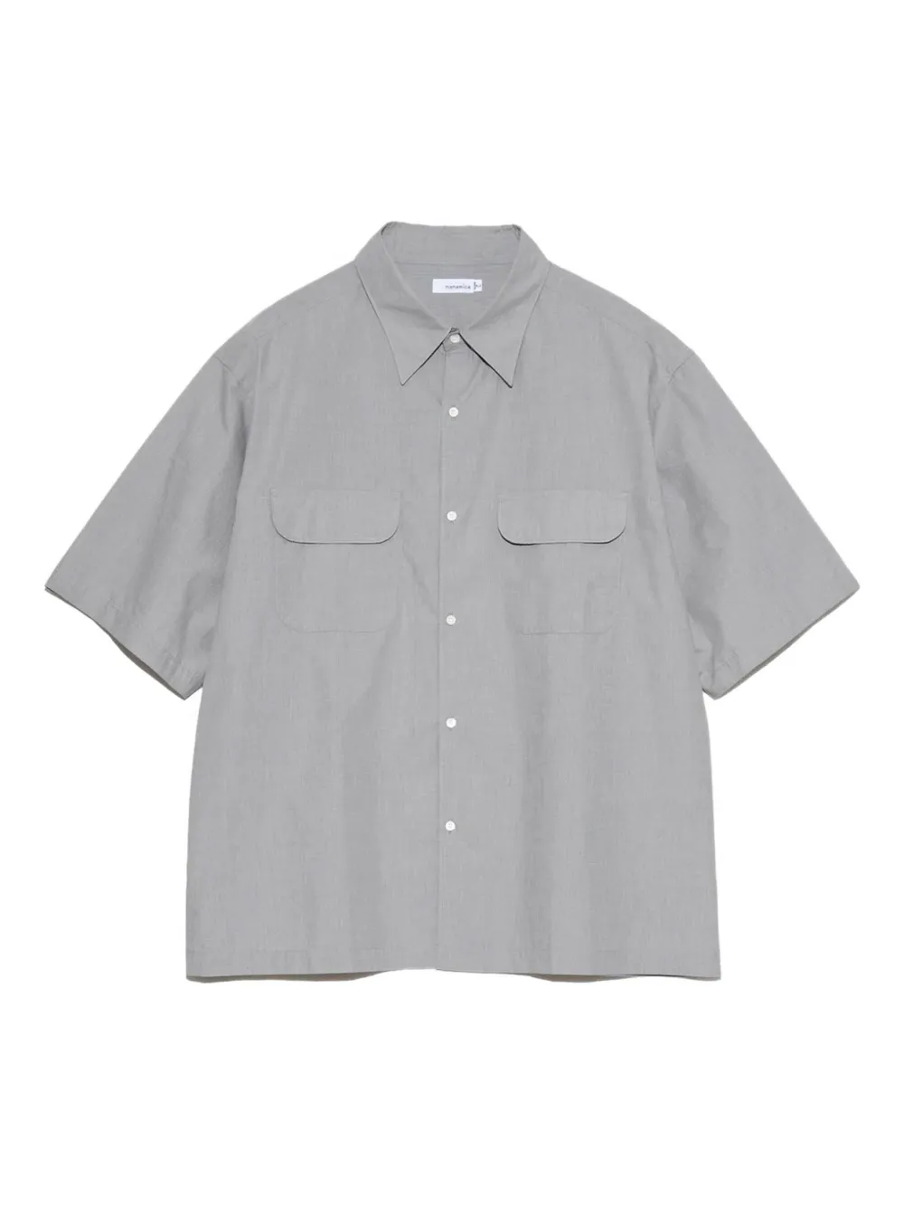 Nanamica regular-collar end-on-end shirt | gris | Image 1