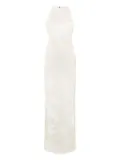Paris Georgia Maxine floral jacquard maxi dress - White