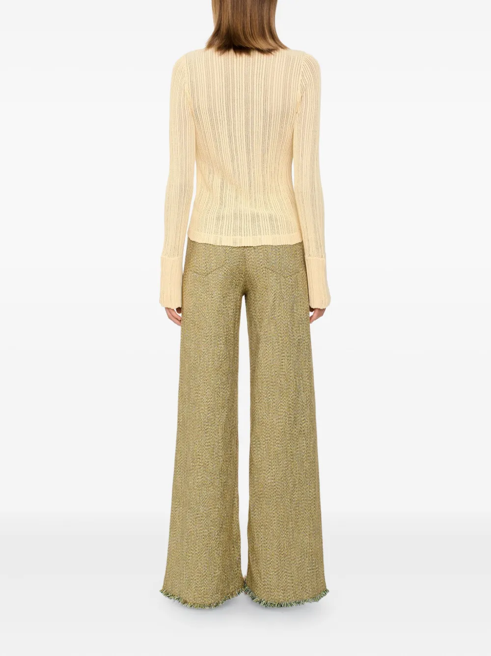 Séfr Ribbed Turtleneck Sweater In Neutral