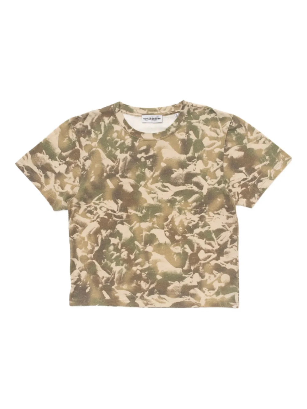 CARNE BOLLENTE playera con estampado militar | verde | Image 1