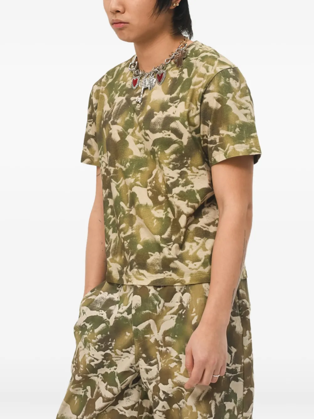 Carne Bollente Camouflage-print T-shirt