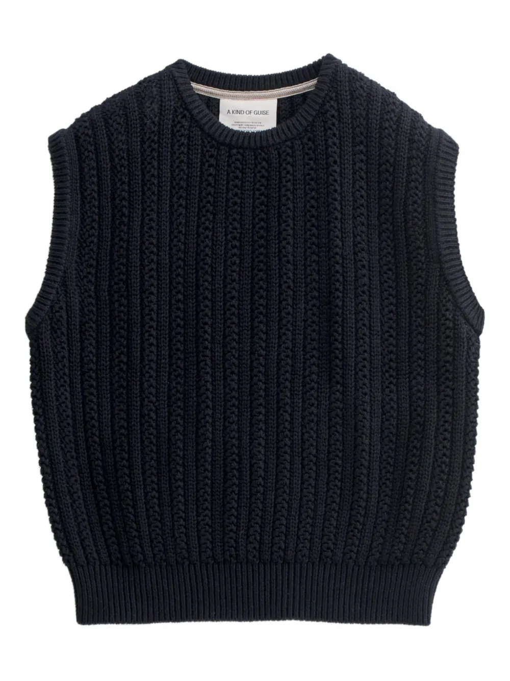 A Kind of Guise knitted vest | Black | Image 1