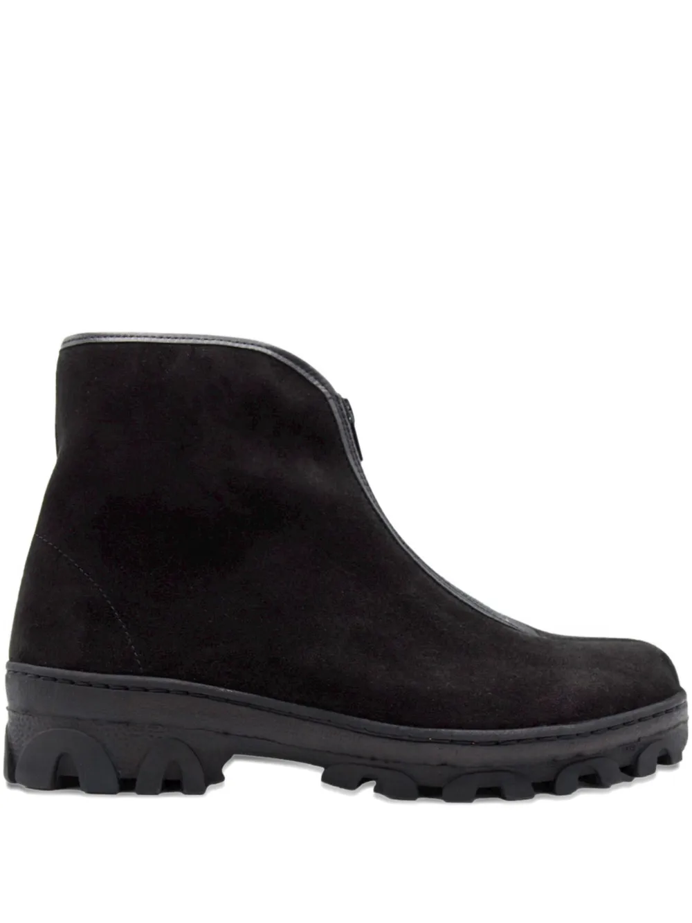 Reproduction of Found Russian Military zippered ankle boots | Black | Image 1