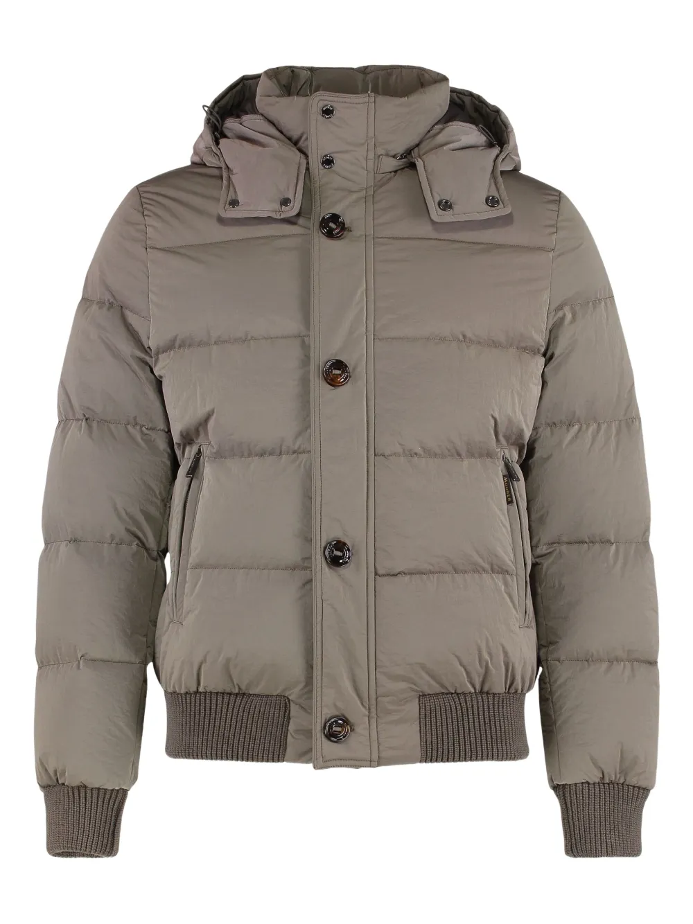 Moorer hooded quilted jacket Bruin