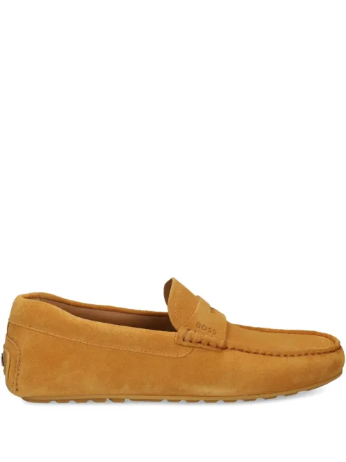 BOSS mocassins en daim - Jaune - BOSS - Modalova