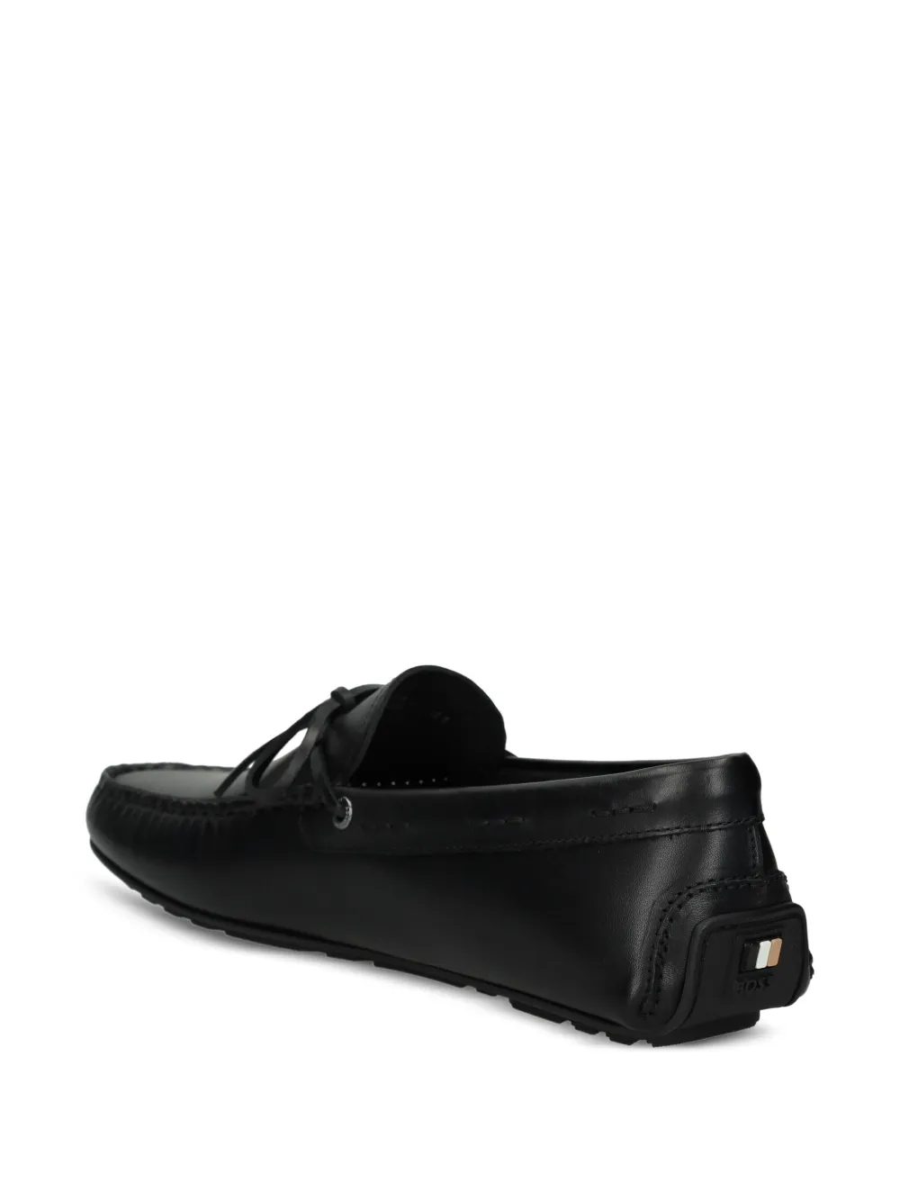 BOSS bow-detail loafers Black