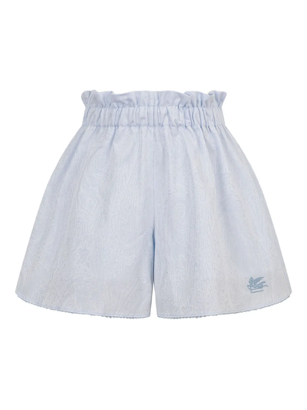 ETRO KIDS Katoenen shorts Blauw