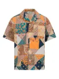 ETRO KIDS patchwork cotton shirt - Orange
