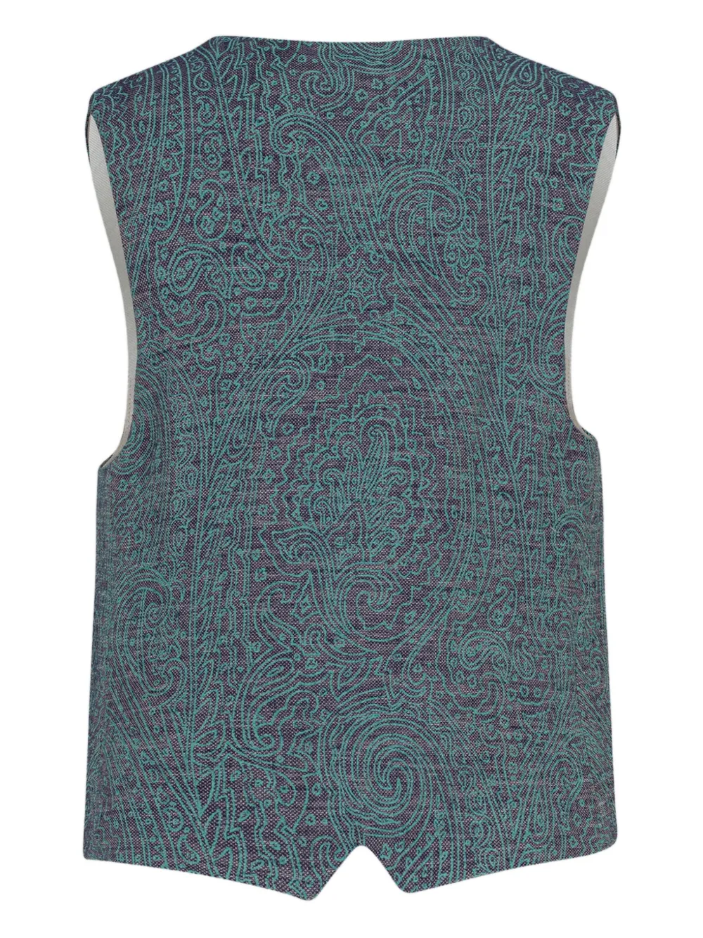 ETRO KIDS Gilet van linnen-katoenblend Blauw