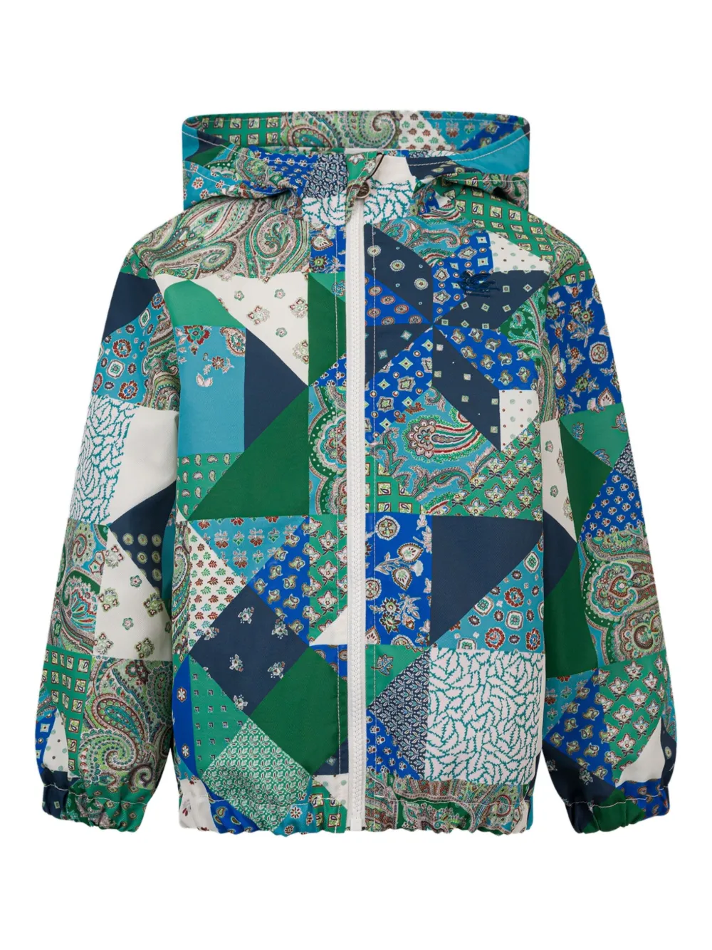 ETRO KIDS patchwork-effect jacket | Blue | Image 1
