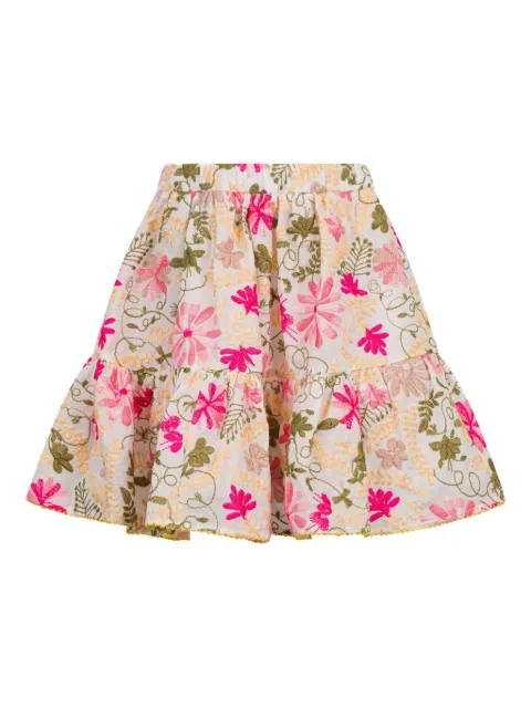 ETRO KIDS تنورة مطرزة بزهور
