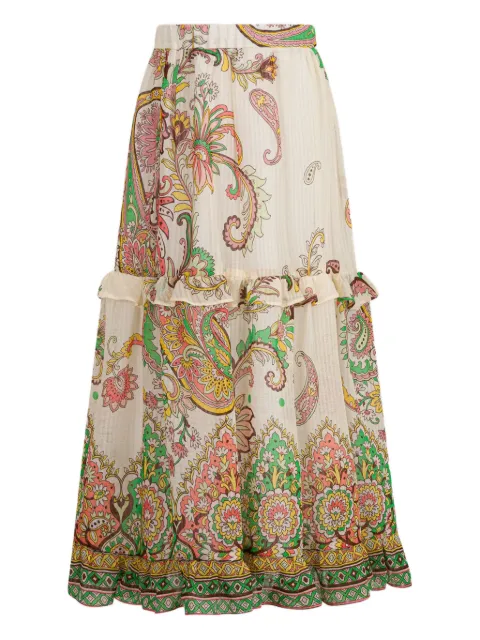 ETRO KIDS cotton-silk skirt