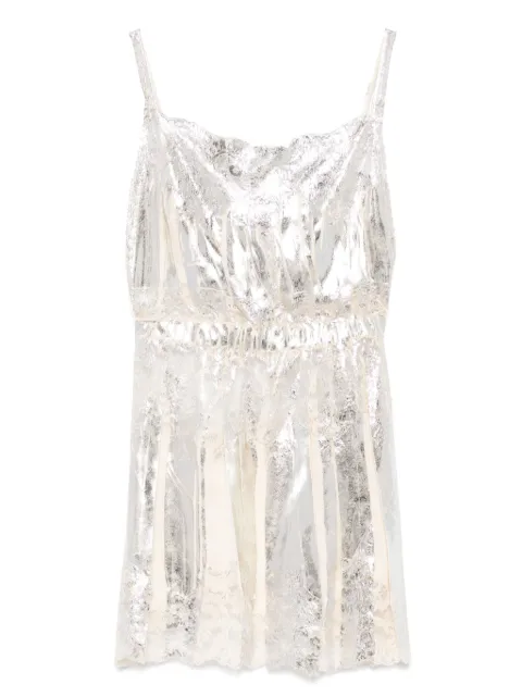 Rabanne metallic-finish top