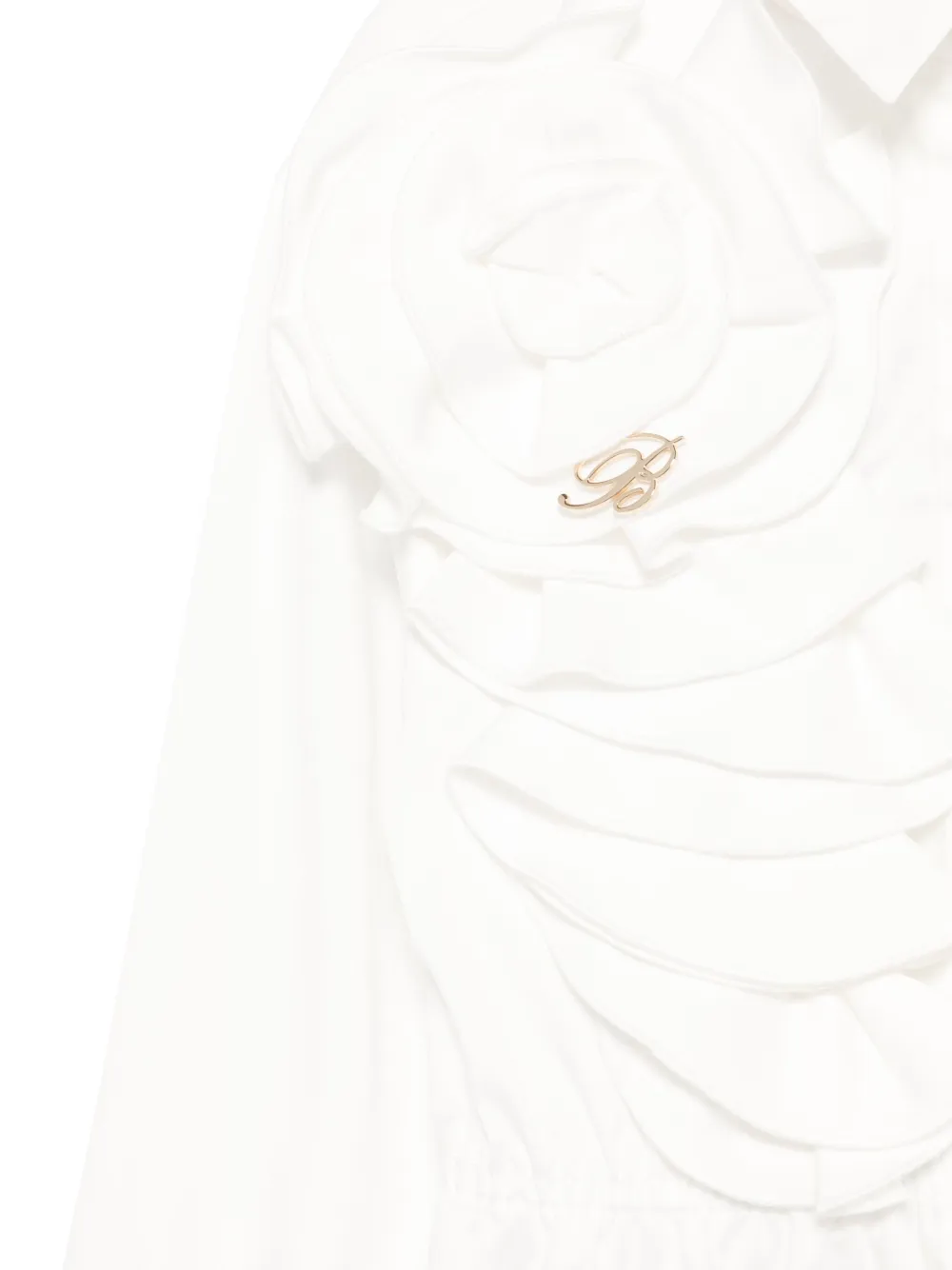 Miss Blumarine Jurk met bloemenpatch Wit