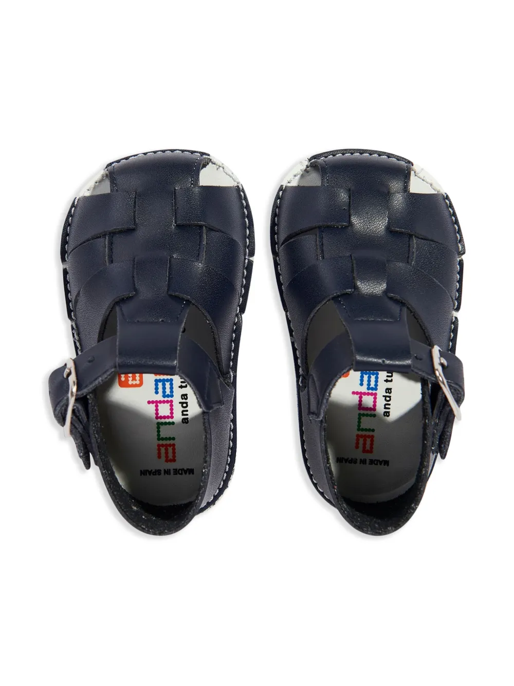 ANDANINES woven-strap sandals Blue