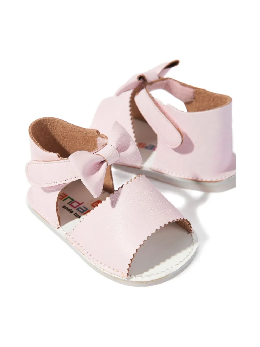 Shop Andanines Bow-detail Sandals