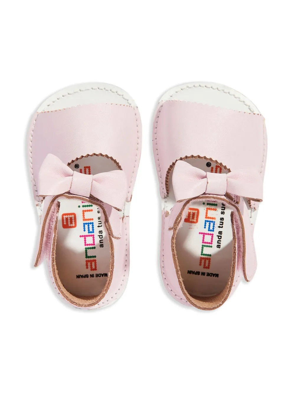 ANDANINES bow-detail sandals Pink